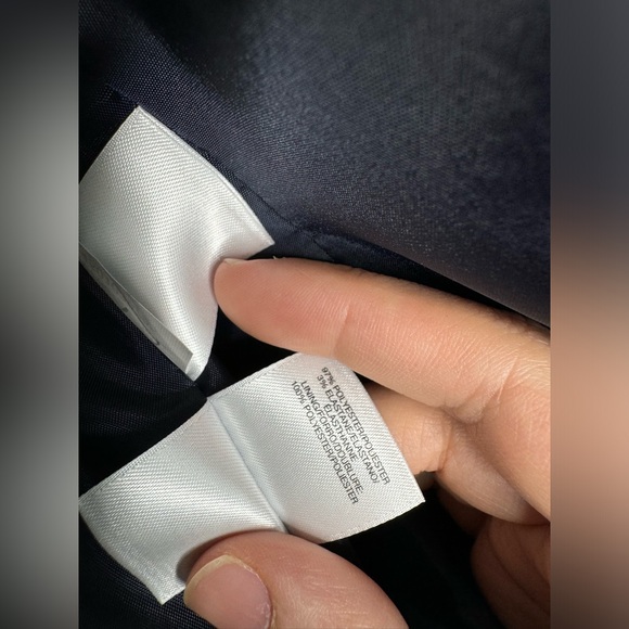 Black Label by Evan-Picone Navy Blue Jacket - Picture 3 of 4